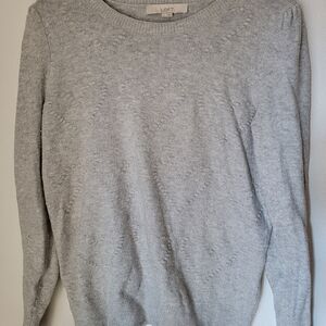 LOFT Light Gray Heary Sweater